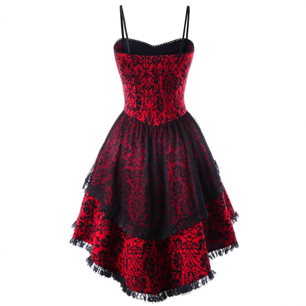 Halloween Cosplay Costume Retro Mesh Gothic Corset Dress Medieval Ghost Clothing